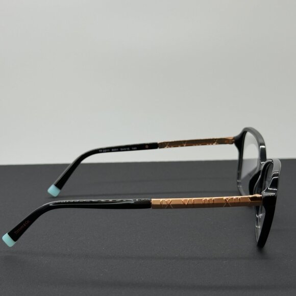 Tiffany & Co. Eyeglasses Frame Only TF 2211 8001 54-15-140 Black Gold - Picture 9 of 12